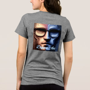 Bella+Leinwand T - Shirt für Frauen mit Dreifachmi