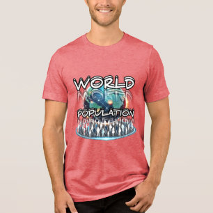 Bella+Leinwand Tri-Mix-T - Shirt, Solid Black Trib Tri-Blend Shirt