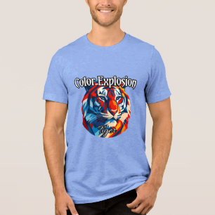 Bella+Leinwand Tri-mix T - Shirt, weiß, Erwachsene Tri-Blend Shirt