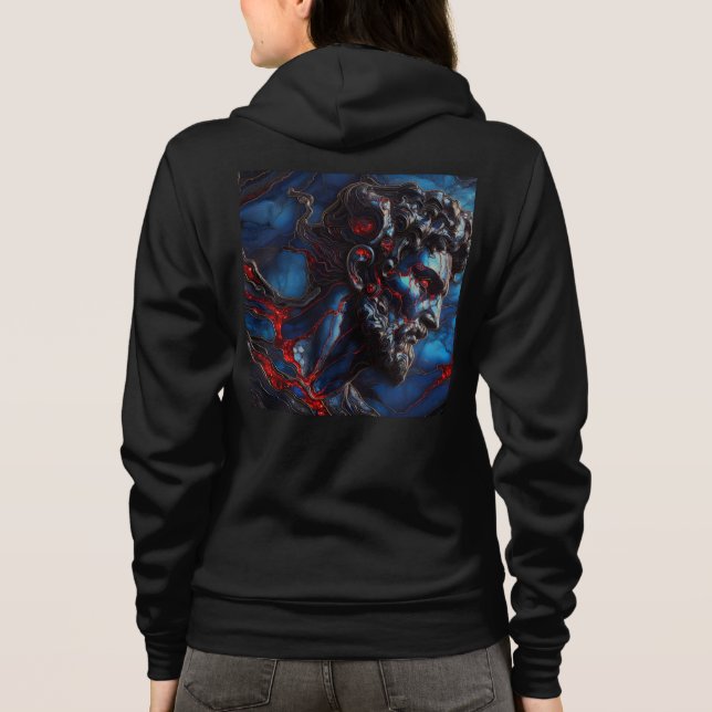 Bella+Leinwand Vollzip Sweatshirts mit Kunstwerken (Rückseite)