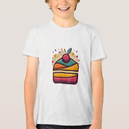 Bella+Leinwand Youth Tri-Blend Cake Design Shirt