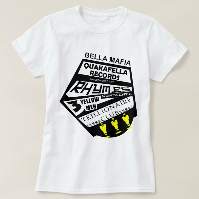 Bella Mafia Quackafella Platten enthalten T-Shirt (Design vorne)