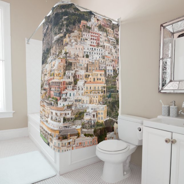 Bella Positano #6 #travel #wall #art Duschvorhang (Beispiel)