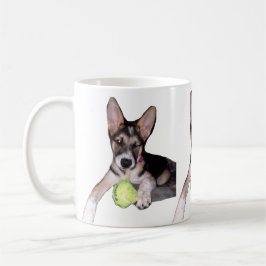 Bella Puppy mit Ball Kaffeetasse