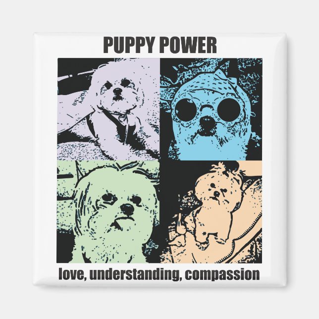 Bella Puppy Power Magnet (Vorne)
