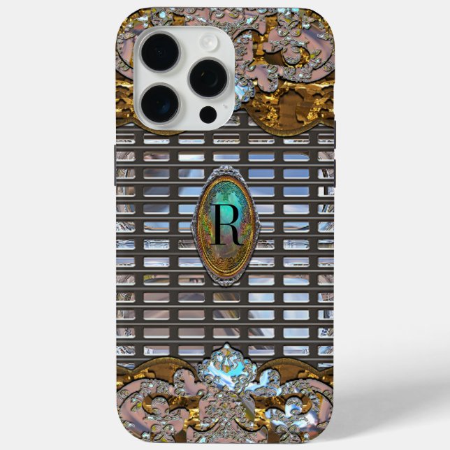 Bella Verre French Girly VII Monogram Case-Mate iPhone Hülle (Rückseite)