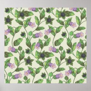 Belladonna Blume: Vintage Illustration Poster