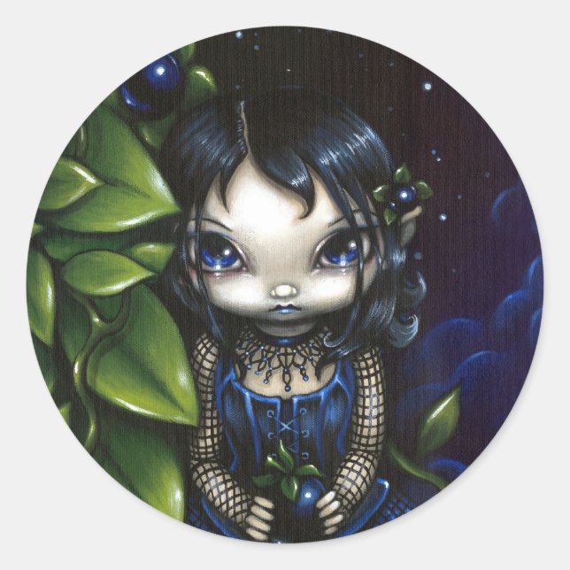 "Belladonna's Gift"-Aufkleber Runder Aufkleber (Vorderseite)