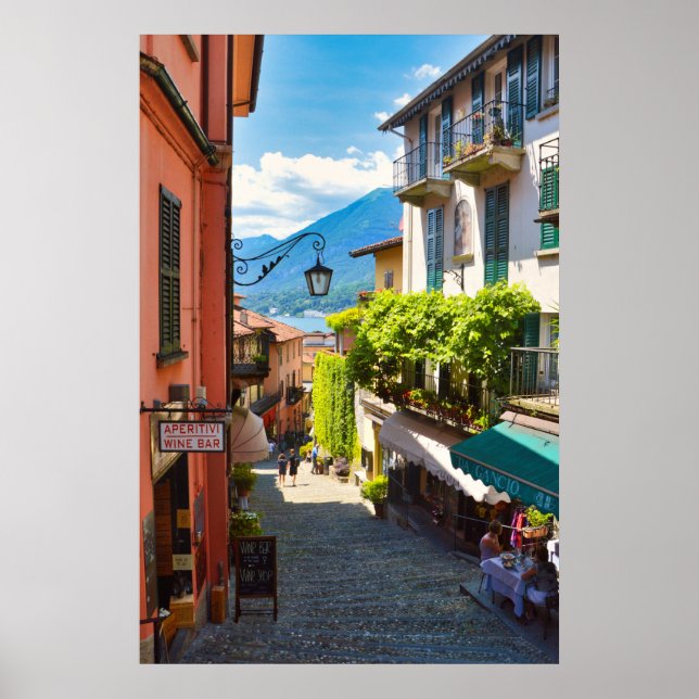 Bellagio, Altstadt (Comer See, Italien) Poster (Vorne)