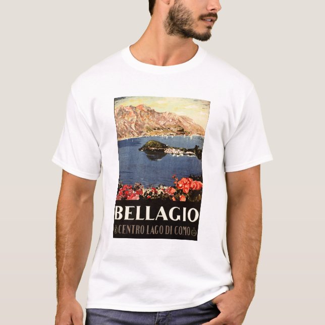 BELLAGIO Comer See ITALIEN Landschaftlicher Italie T-Shirt (Vorderseite)