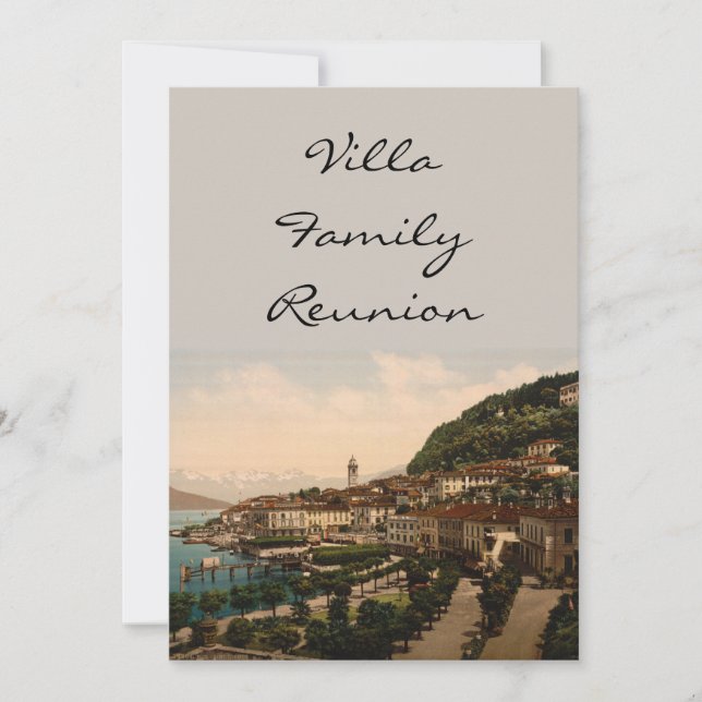 Bellagio II, See Como, Lombardei, Italien Einladung (Vorderseite)