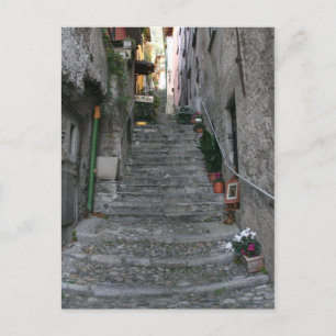 Bellagio, Italien ~ Die Treppe hinauf Postkarte