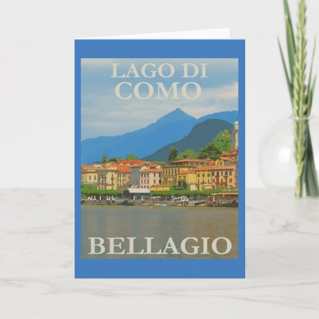 Bellagio Italien-Poster Karte (Vorderseite)