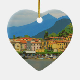 Bellagio Italien Poster Keramik Ornament