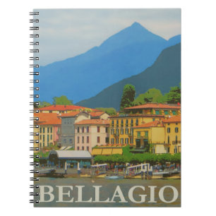 Bellagio Italien Poster Notizbuch Notizblock