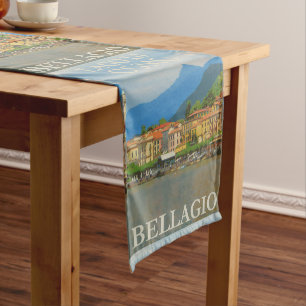 Bellagio Italy Poster Table Runner Kurzer Tischläufer