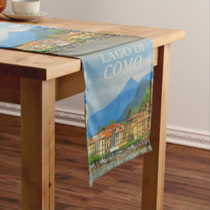Bellagio Italy Poster Table Runner Kurzer Tischläufer