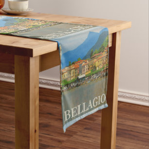 Bellagio Italy Poster Table Runner Kurzer Tischläufer