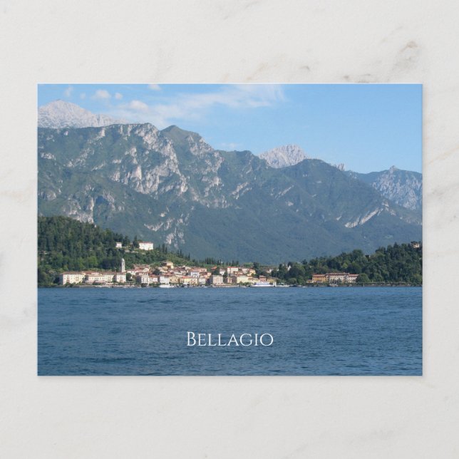 Bellagio See Como Italien Postkarte (Vorderseite)