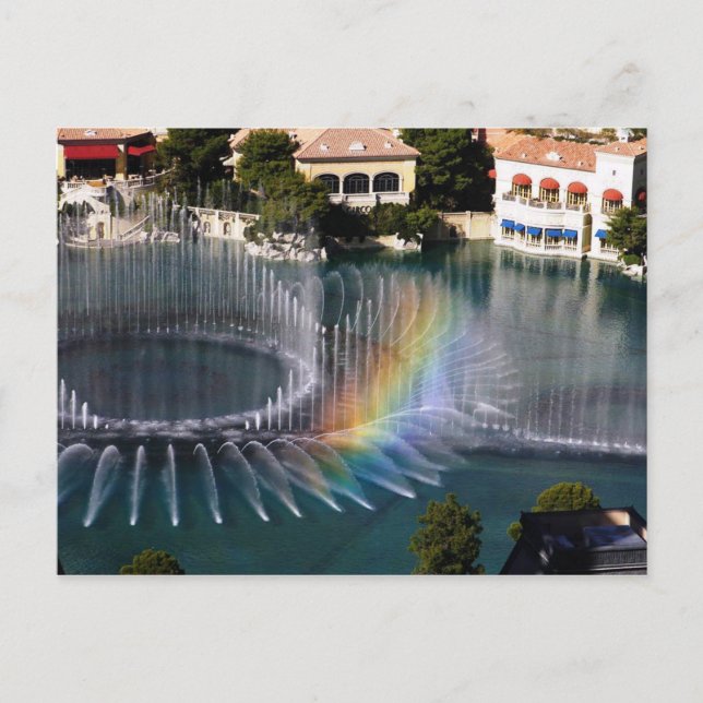 Bellagion Fountains 4, Las Vegas Postcard Postkarte (Vorderseite)