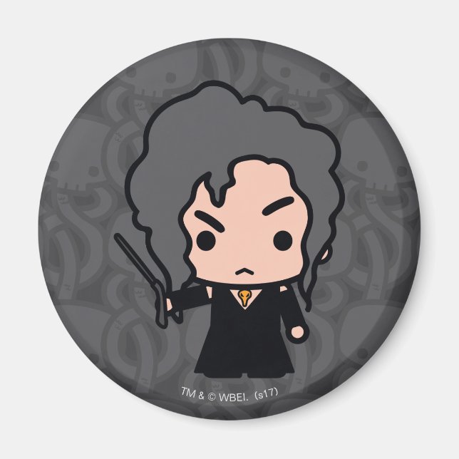 Bellatrix Cartoon Art Magnet (Vorne)