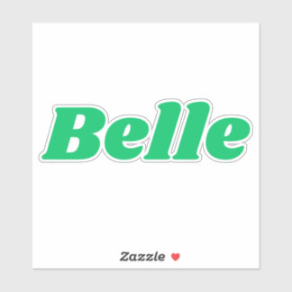 Belle Aufkleber