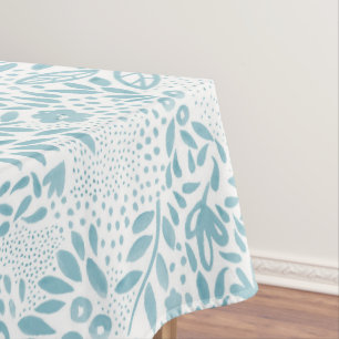 Belle Blue Floral Tablecloth Tischdecke