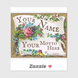 Belle Epoch French Parfüm Blank Frame Aufkleber