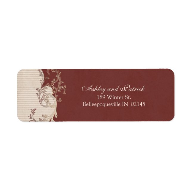 Belle Epoque Address Label (Vorne)
