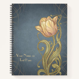 Belle Époque Botanicals: Art Nouveau Rosa Tulpe Notizbuch