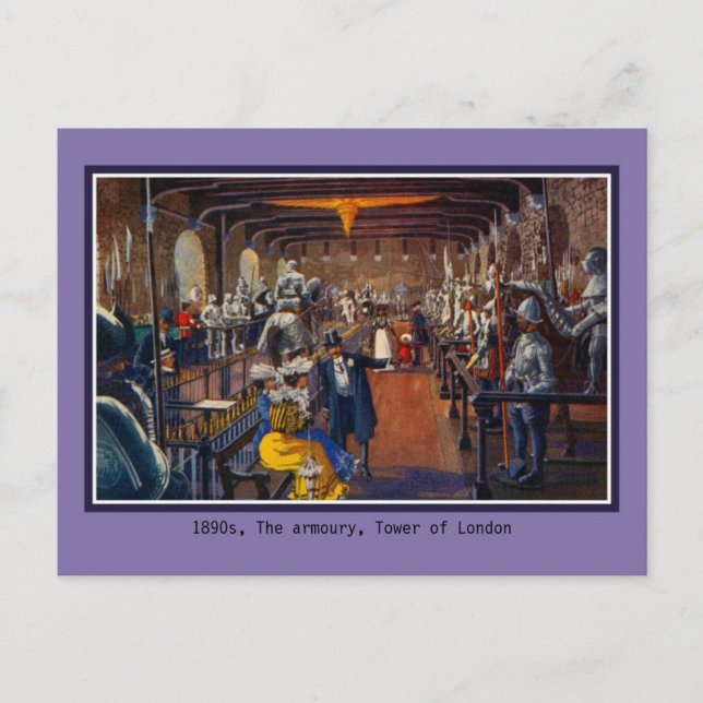 Belle Epoque Interieur Armor The Tower of London Postkarte (Vorderseite)