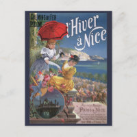 Belle Epoque Nizza Winter Reiseplakat