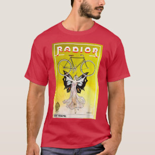 Belle Epoque Retro Vintage Fahrrad Schmetterling F T-Shirt