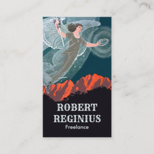 Belle Epoque Vintag Art Visitenkarte