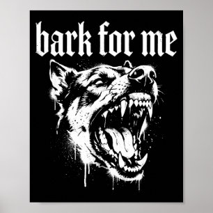Belle für mich gothischer wilder Hund Poster