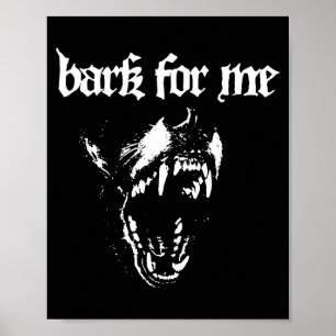 Belle für mich wilde Hund Blackletter-Ästhetik Tre Poster