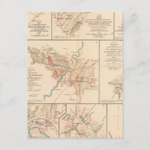 Belle Grove Schlacht Postkarte