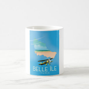 Belle Île, Frankreich Reiseplakat drucken. Kaffeetasse