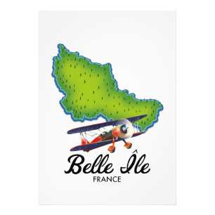 Belle Île französisches Reiseplakat Fotodruck
