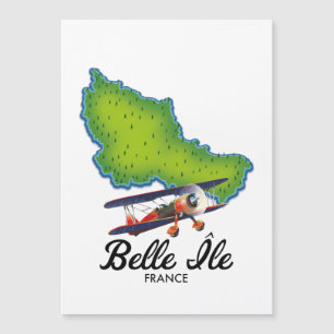 Belle Île French Reiseposter Magnetkarte