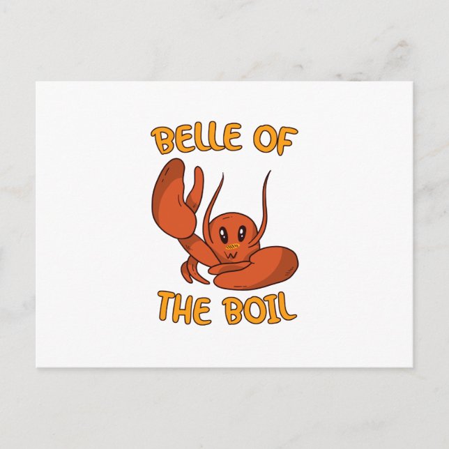 Belle of the Boil Crawfish Ankündigungspostkarte (Vorderseite)