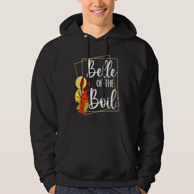 Belle of the Boil Seafood Crawfish Boil Lover Frog Hoodie (Vorderseite)