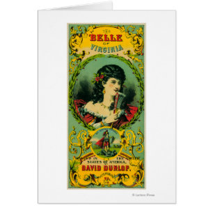 Belle of Virginia Tobacco Label Petersburg, VA