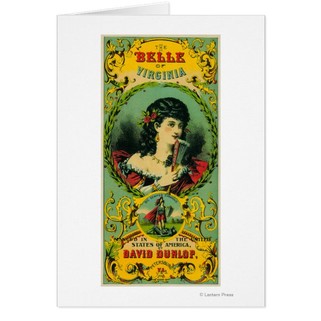 Belle of Virginia Tobacco Label Petersburg, VA (Vorne)