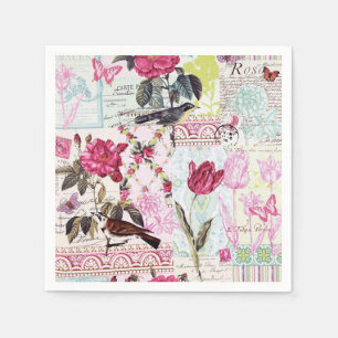 Belle Rose Pink Serviette