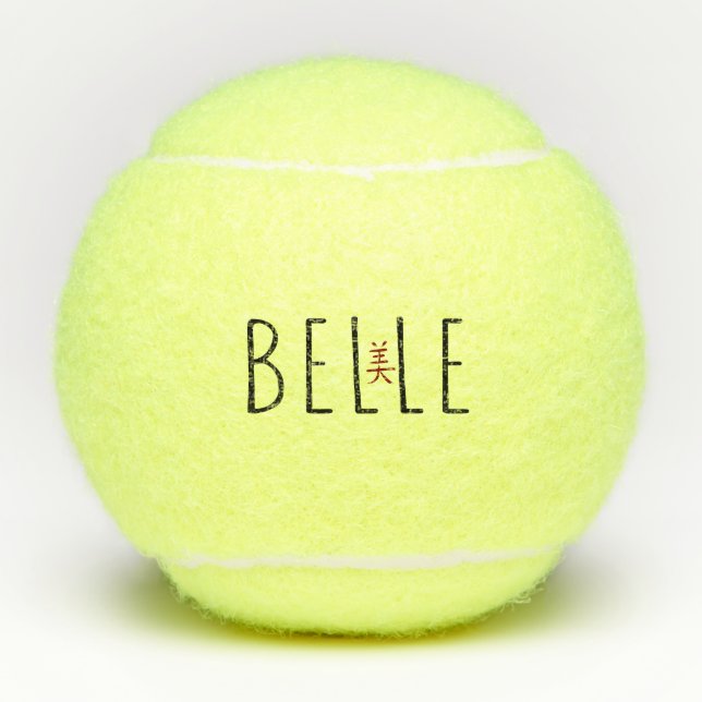 Belle Tennisbälle (Vorderseite)