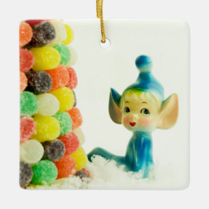 Belle the Pixie Elf Keramikornament