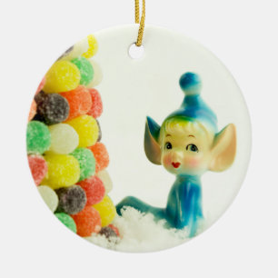 Belle the Pixie Elf Keramikornament
