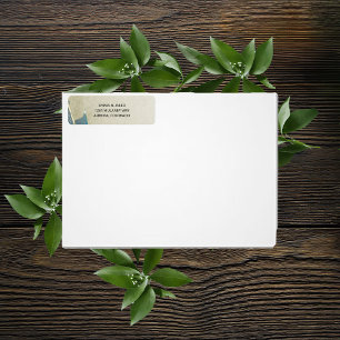 Belle Watercolor Return Adress Label