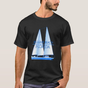 Belleair Beach Florida Coastal Nautical Sailing Sa T-Shirt